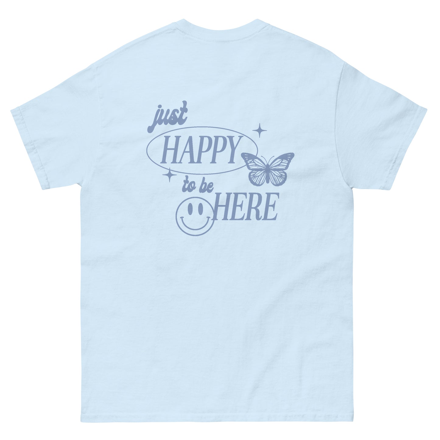 Happy to be Here Blue Tee